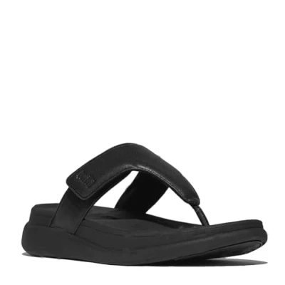 Afbeelding van Fitflop Slipper F Mode Go Adjustable Flatform Toe Post Zwart