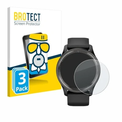 Afbeelding van BROTECT Antireflecterende Glas Screen Protector Mat voor Garmin Vivomove Trend (3 Stuks) Schermbeschermer [Beschermglas Folie niet Gehard Glas]