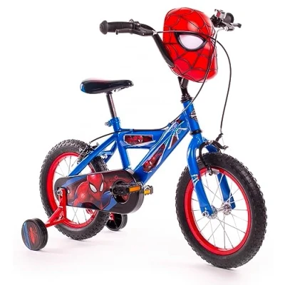 Afbeelding van Huffy Spiderman 14&quot; kinderfiets 4 6 jaar Blauw