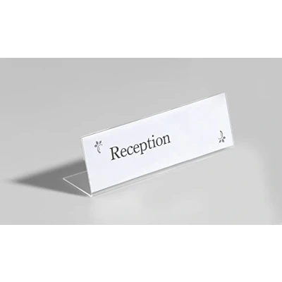 Afbeelding van Durable Tafelnaambord 61x210 mm acrylic, transparant