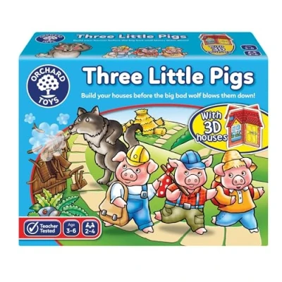 Afbeelding van Orchard Toys Three Little Pigs Game, Fun Board Game for Children Age 3 6, Family Toy