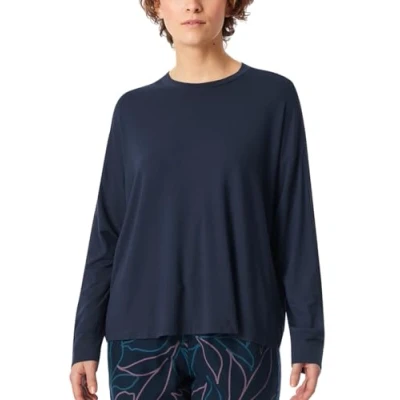 Afbeelding van Schiesser Pyjamashirt, Dames, Maat: 34, Dunkelblau