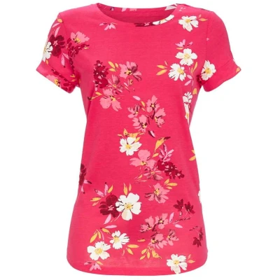 Afbeelding van Fuchsia gebloemd pyjamashirt Ringella Roze Maat 40