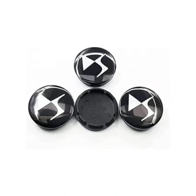 Afbeelding van 4 Stuks Auto Naafkappen voor Citroen DS DS3 DS4 DS5 DS7 DS9 Crossback 60mm, Naafdop Wielnaafdeksel Velgdoppen Waterdicht Krasbestendige Stofdicht Accessoires onderdelen