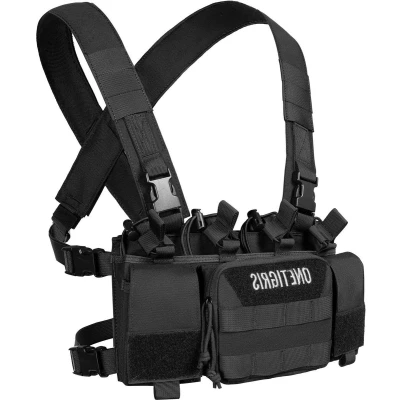 Afbeelding van Tactisch functioneel vest met Cordura Chest Rig Molle Herbruikbare verpakking Coyote Brown