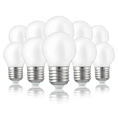Afbeelding van hellum Ledlampen E27, gloeilamp warmwit met 2,5 watt, mini globe, vervanging voor 25W gloeilampen, 250 lumen, 2700 kelvin, lamp E27 led verlichting, mat, 209204, 5 pack