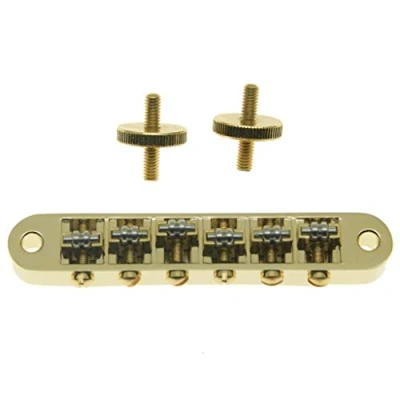 Afbeelding van KAISH Gouden Gitaar Roller Zadel Bridge Tune O Matic Voor Les Paul, SG, ES Dot, Gretsch Bigsby met M4 schroefdraad Berichten
