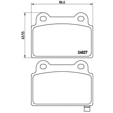Afbeelding van Brembo Remblokset P 54 052
