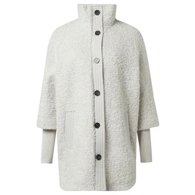 Afbeelding van comma Mantel, Dames, Maat: 42, Beige