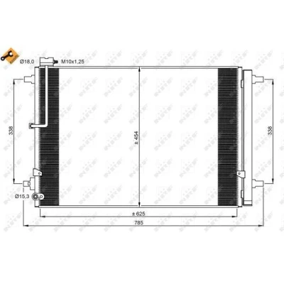 Afbeelding van Condensor, airconditioning NRF 350059