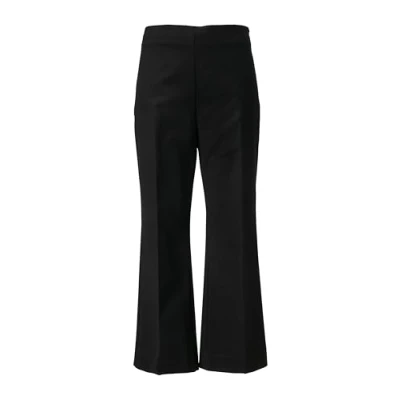 Afbeelding van comma Flaredlegaus Stretch Broek, Dames, Maat: 40, Schwarz