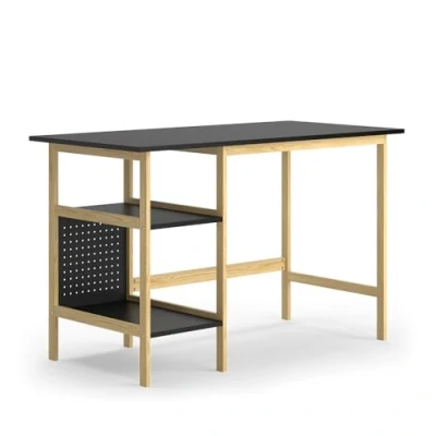 Afbeelding van Vicco Bureau Elvia, Zwart/Pine, 120 x 60 cm