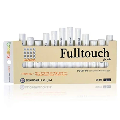 Afbeelding van Hagoromo Fulltouch Krijt (Klein Pakket) 1Box (12St) Wit
