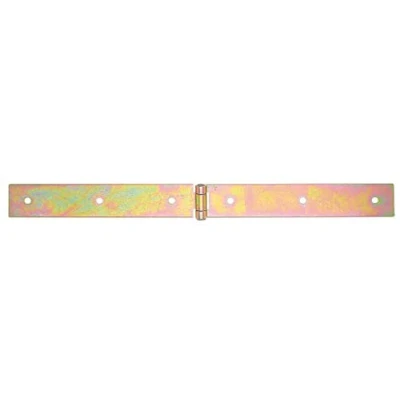 Afbeelding van Alberts 315900 Kistscharnier met vastgeklonken stift elektrolytisch geel verzinkt 400 x 35 mm