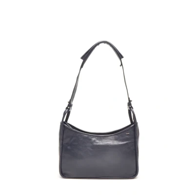 Afbeelding van Berba Soft 197 Leren crossbody tas Navy