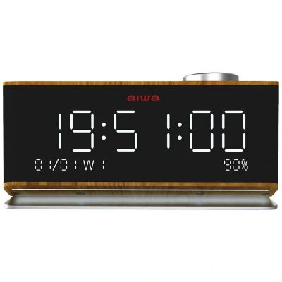 Afbeelding van Aiwa CR 90BT Wekkerradio VHF (FM) AUX, Bluetooth, USB Zwart