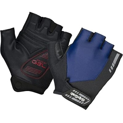 Afbeelding van GripGrab ProGel Padded Korte Vinger Zomer Fietshandschoenen Wielrenhandschoenen met Padding Navy Unisex Maat S