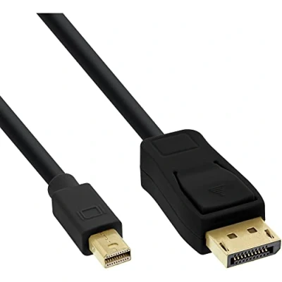 Afbeelding van Mini DisplayPort kabel versie 1.2 (4K 60 Hz) bi directioneel / zwart 0,50 meter