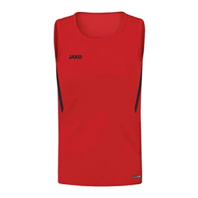 Afbeelding van JAKO Tanktop Uitdaging, Uniseks Kind, Rood Zwart, 164