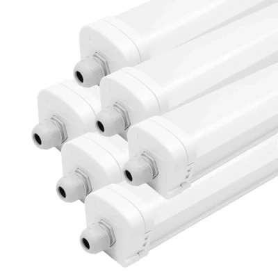 Afbeelding van Ledvion 3x LED TL Armatuur Buiten, 150CM, 36W, 4000K, IP65 Vochtbestendig, Samsung LED, Koppelbaar, Daglicht, Lamp, Daglichtsensor, Plafondlamp