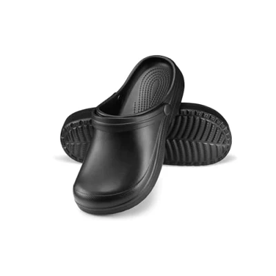 Afbeelding van ESTRO Klompen Dames Tuinklompen Gom Sanitaire Tuinschoenen Schoenen Zomer Muiltjes F07 (39 EU, Zwart)