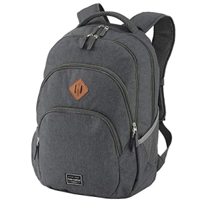 Afbeelding van Travelite Basics backpack Melange anthracite Laptoptas Laptoprugzak