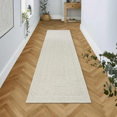 Afbeelding van The carpet Outdoorkleed Kansas moderne robuuste in en outdoor tapijt jute look
