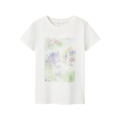 Afbeelding van Name it Tshirt print voor kinderen, Maat: 134/140, Cloud dancer