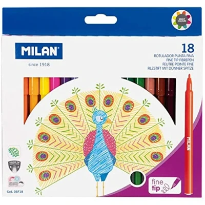 Afbeelding van Doos met 18 fineliners.