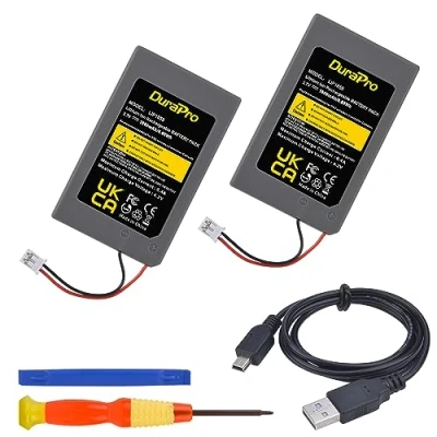 Afbeelding van DuraPro 2 x 1800 mAh accu batterijen LIP1859/LIP1472/LIP1359 voor Sony PS3 Playstation 3 Dualshock draadloze controller