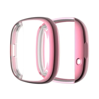 Afbeelding van Fitbit Versa 3 / Sense Soft TPU case (volledig beschermd) Roze