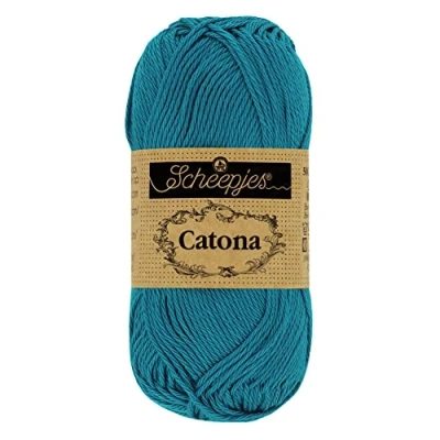 Afbeelding van Scheepjes Catona 400 Petrol Blue Garen 10x50g