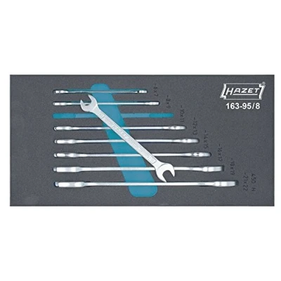 Afbeelding van Hazet 163 95/8 Dubbele steeksleutelset 8 delig 6 22 mm DIN 3110, ISO 10102