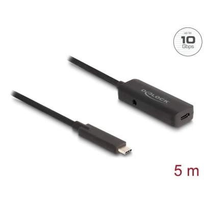Afbeelding van Delock Aktives USB 10 Gbps Verlängerungskabel Type C™ 5 m HQ