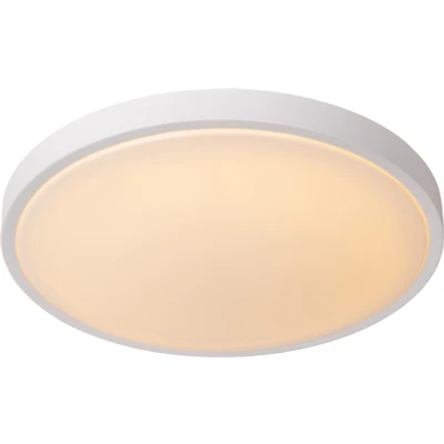 Afbeelding van Lucide DASHER Plafonnière Badkamer Ø 41 cm LED 1x24W 2700K IP44 Wit