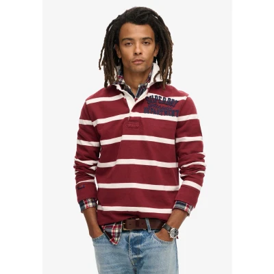 Afbeelding van Superdry Vintage Athletic Rugby T shirt Rood S Man