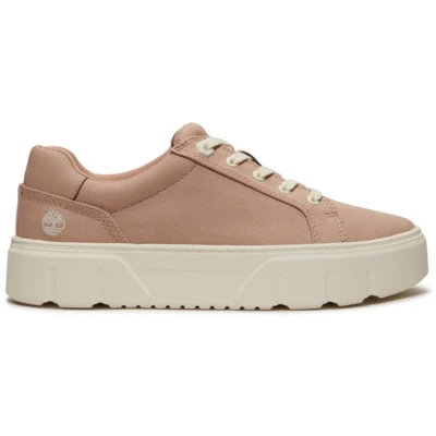 Afbeelding van Timberland LAUREL COURT LOW LACE UP SNEAKER LIGHT BEIGE CANVAS Dames Sneakers Maat 36
