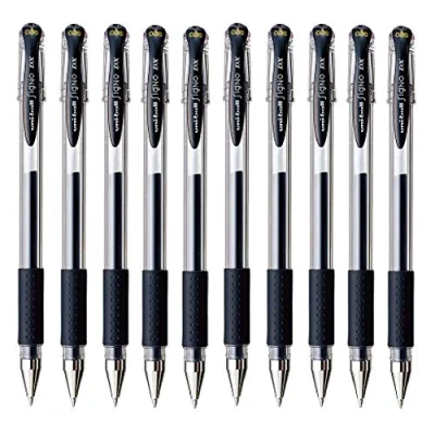 Afbeelding van Uni ball Signo Gel inktpen, punt 0,38 mm, rood, 10 stuks (BC25557)