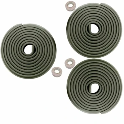 Afbeelding van HIMRY® KXD7000 randbescherming, L vormig schuimkussen, extra verdikt, spons tafelrandkussen, hoekkussen, anti botsing, baby en kinderen, zwart, 15 meter (3 x 5 m)