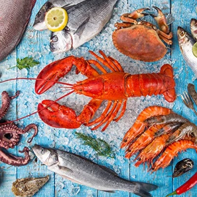 Afbeelding van Tischdeko 20 stuks servetten seafood kreeft krabben vis
