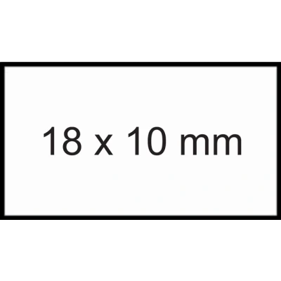 Afbeelding van Prijsetiket 18x10mm Sato PB1 permanent wit