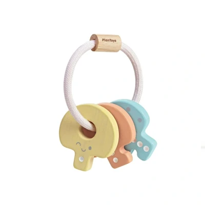 Afbeelding van PlanToys Sleutel Rammelaar Pastel