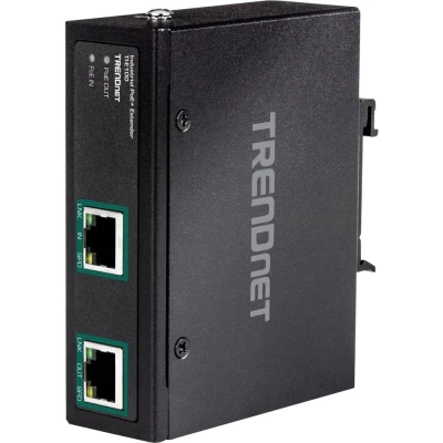 Afbeelding van Trendnet TI E100 netwerkextender Netwerkzender 10,100,1000 Mbit/s Zwart