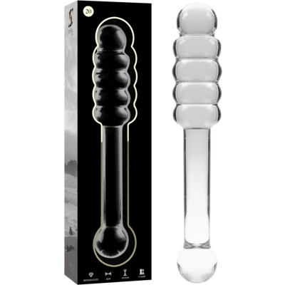 Afbeelding van NEBULA SERIES BY IBIZA™ MODEL 20 DILDO BOROSILICATE GLASS 20.5 X 3 CM CLEAR