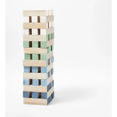 Afbeelding van Sunnylife Outdoor Games Mega Jenga Sorbet Dip Multi / Paulownia Wood
