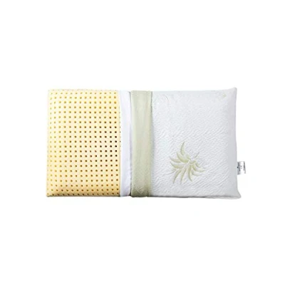 Afbeelding van EVERGREENWEB Aanbieding Hoofdkussen 40x70 9 cm laag Rechthoekig 100% Memory Foam, Dubbele Voering Aloë Vera en Katoen UITNEEMBAAR Ontspannend tegen Nekklachten MEDISCH HULPMIDDEL
