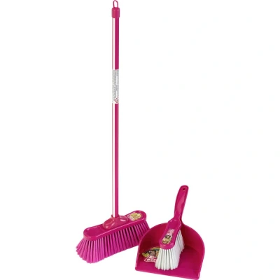 Afbeelding van Klein Toys Barbie veegset inclusief stoffer, blik en bezem roze