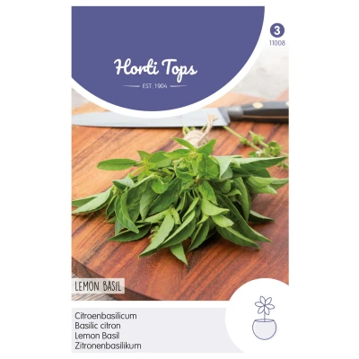 Afbeelding van Basilicum Citroensmaak Lemon Basil, Kemangi