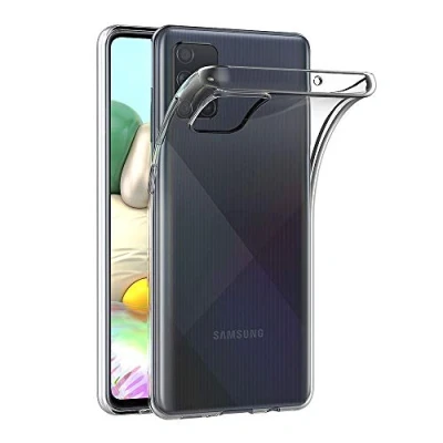 Afbeelding van AICEK Hoesje compatibel voor Samsung Galaxy A71, transparante siliconen hoes A71 Bumper Covers Clear Case (6,7 inch)