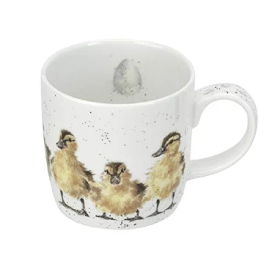 Afbeelding van Mok Just Hatched Wrendale Designs Beker Eendjes